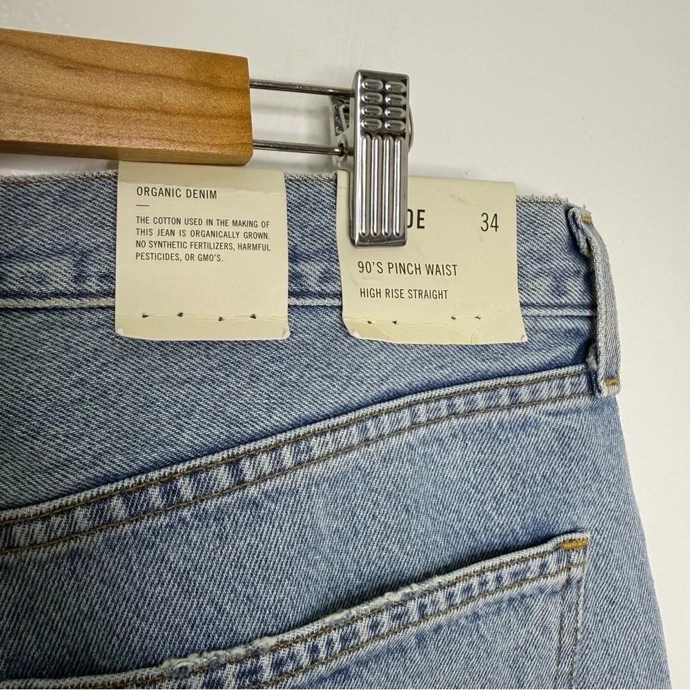 AGOLDE NWT 90’s Pinch Waist High Rise Straight Soundwave Jeans